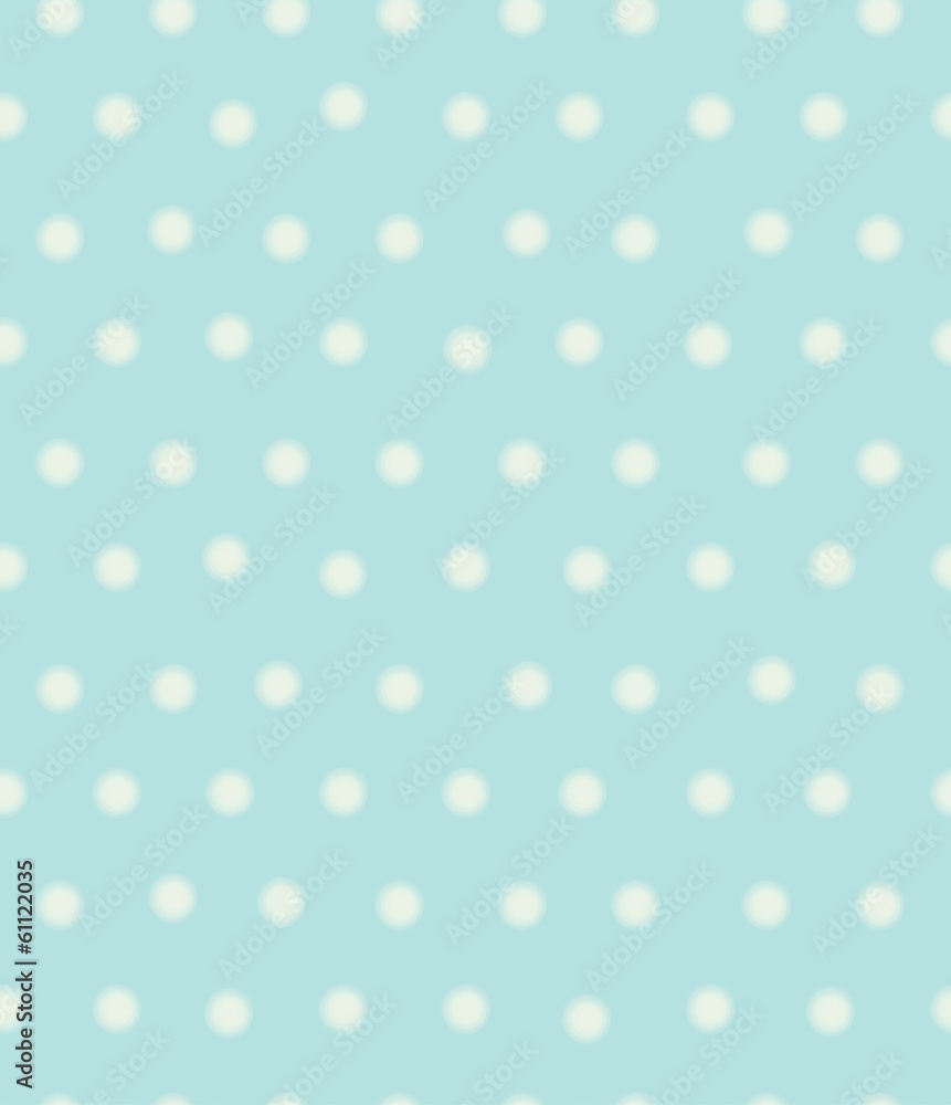 Vector polka dots seamless pattern, blurred effect.