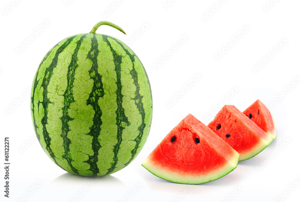 water melon isolated on white background water melon isolated on white background