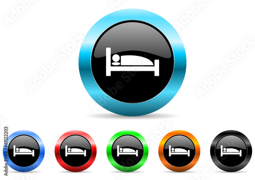 hotel icon vector set