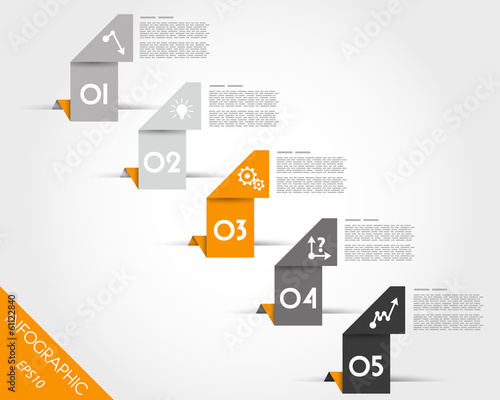 orange origami oblique L markers