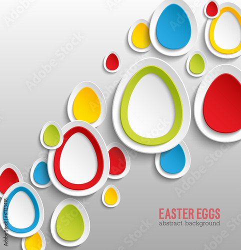 Easter eggs abstract colorful background. © miloart