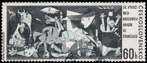CZECHOSLOVAKIA - CIRCA 1966: A postage stamp printed in the Czec photo