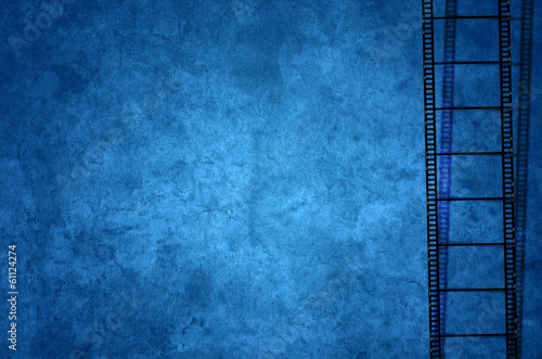 Film, Filmstreifen, Foto, Hintergrund Blau