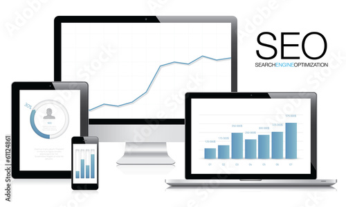 Search Engine Optimization (SEO) concept vector
