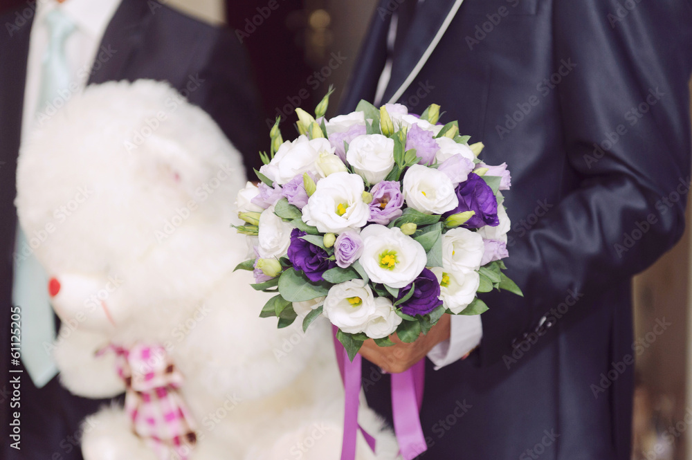 Groom with Bouquet Groom with Bouquet