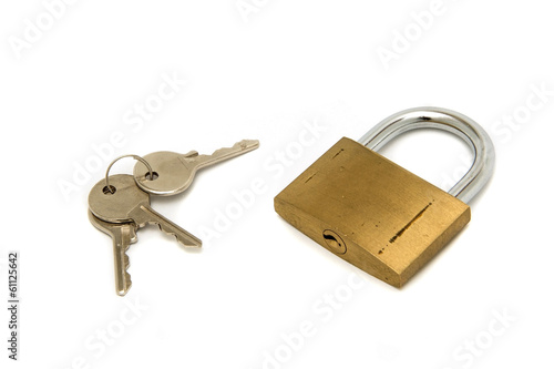 key, the lock with keys