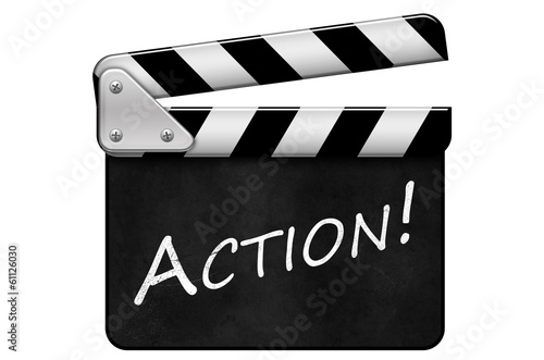 Regieklappe, Movie Clapper, Filmklappe, Action