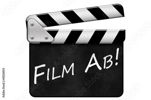 Regieklappe, Movie Clapper, Filmklappe, Film Ab photo