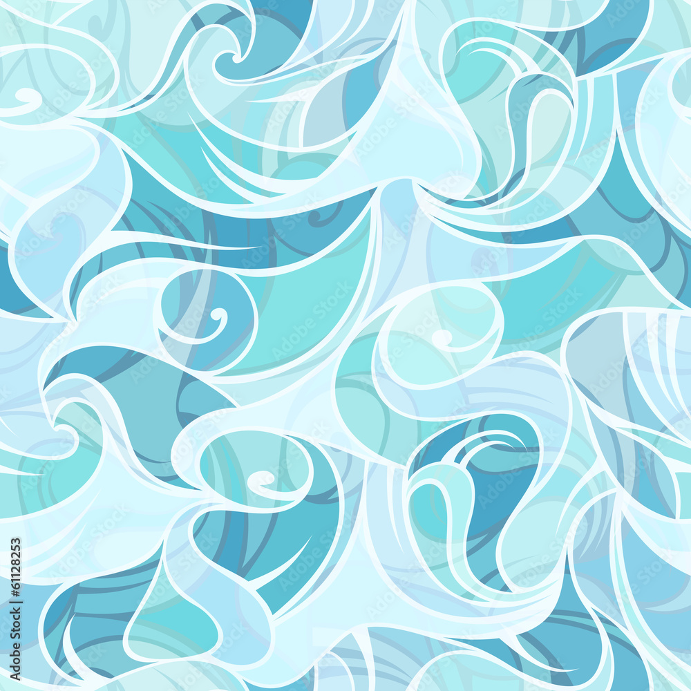 Abstract blue seamless pattern. Vector eps-10.