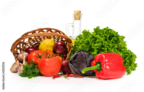 Fototapeta Naklejka Na Ścianę i Meble -  fresh vegetables and ingredients
