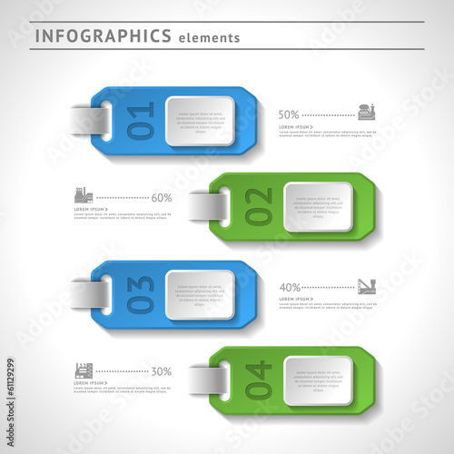 Business infographics elements. Modern design template