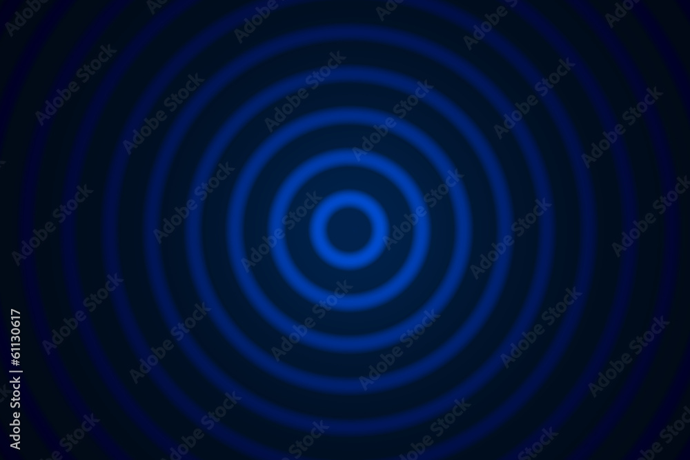 Blur concentric circles on a black background Blur concentric circles on a black background