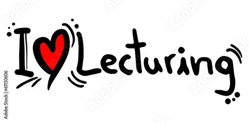 Lecturing love