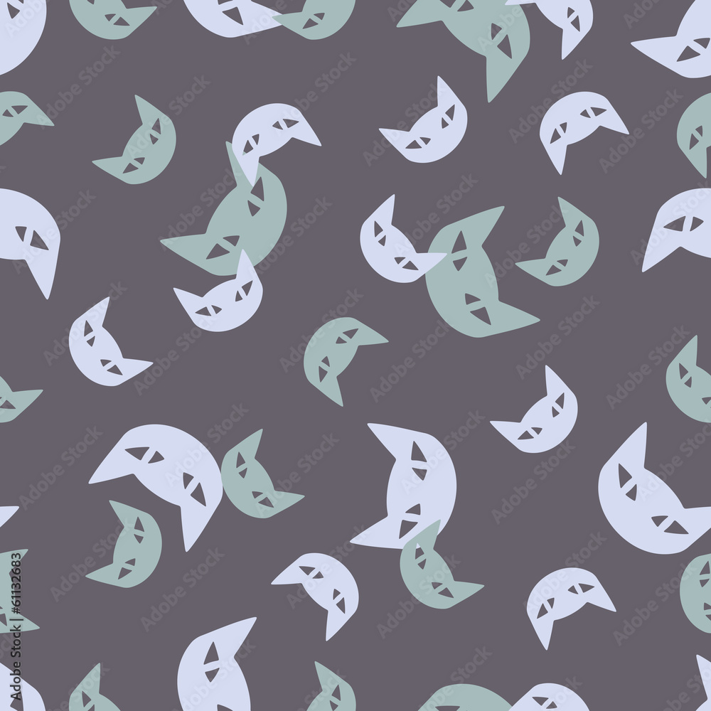 seamless background: cat seamless background: cat