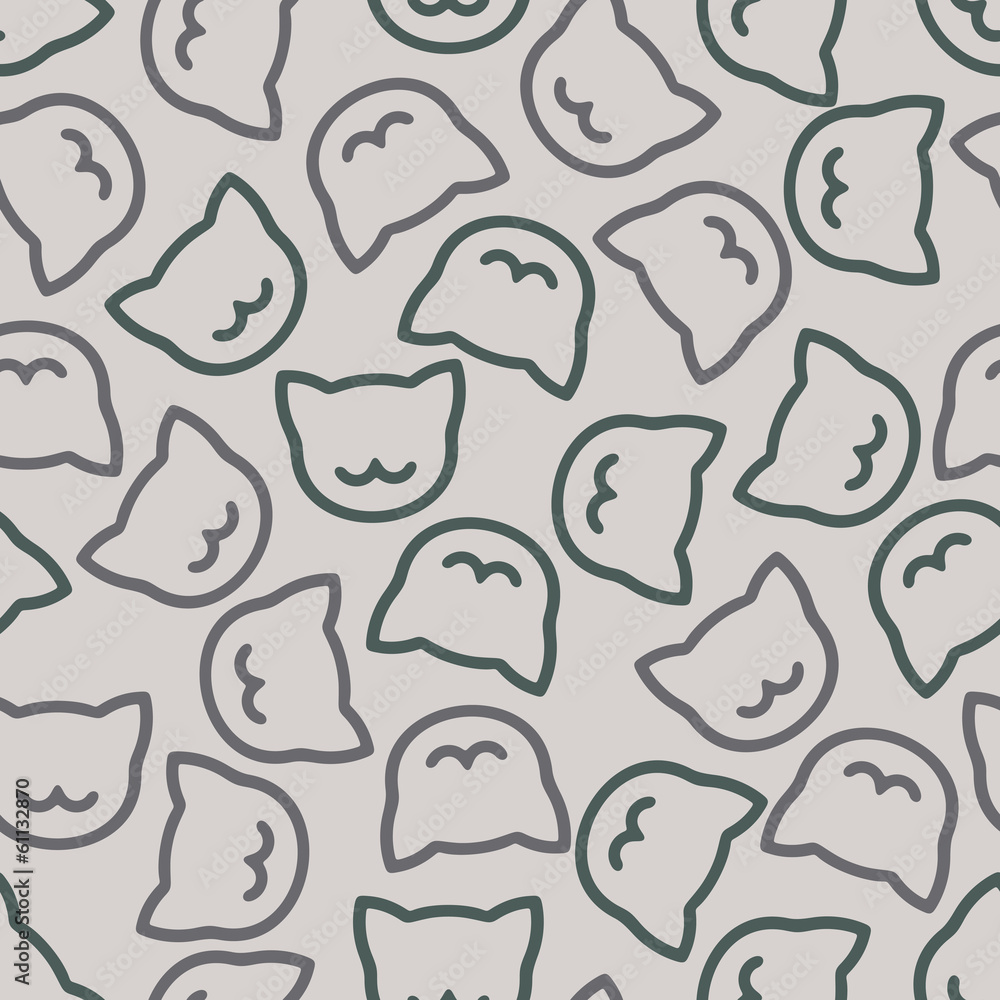 seamless background: cat seamless background: cat