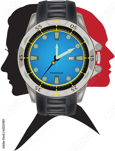 logo orologio sportivo unisex