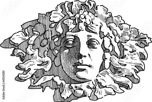 stone female mask