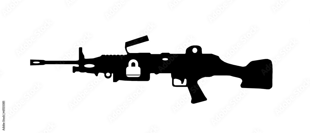 Fusil d'assaut automatique sécurisé