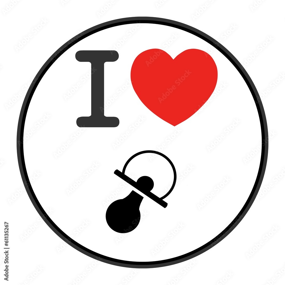 J'aime : Tétine J'aime : Tétine