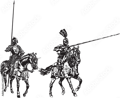 Mounted knights