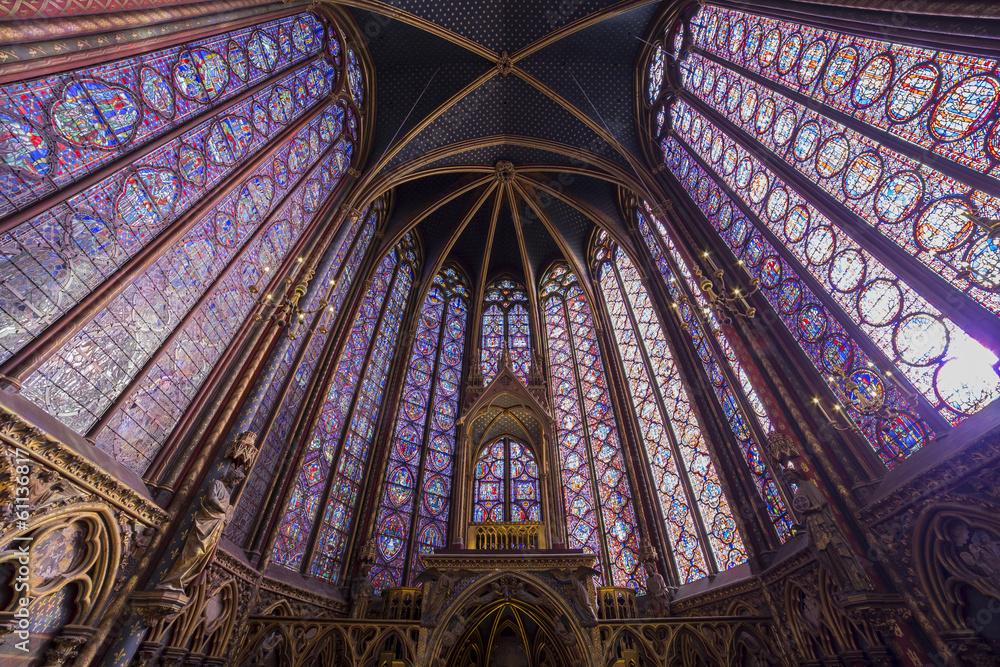 Sainte Chapelle church,  Paris, France