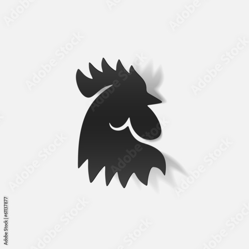 realistic design element: cock