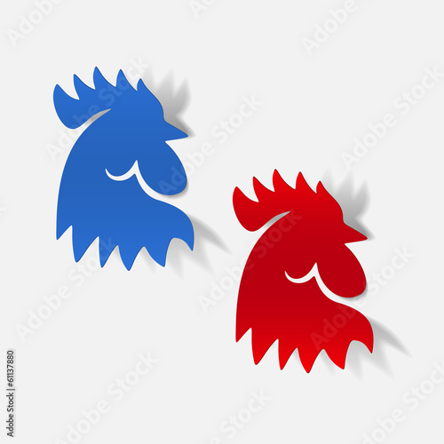 realistic design element: cock