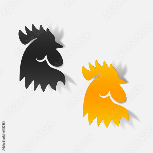 realistic design element: cock