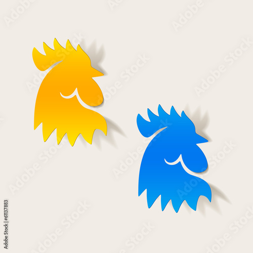 realistic design element: cock