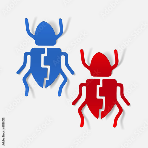 realistic design element: beetle