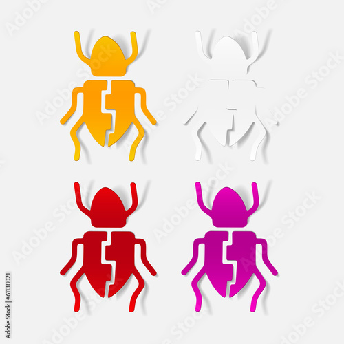 realistic design element: beetle