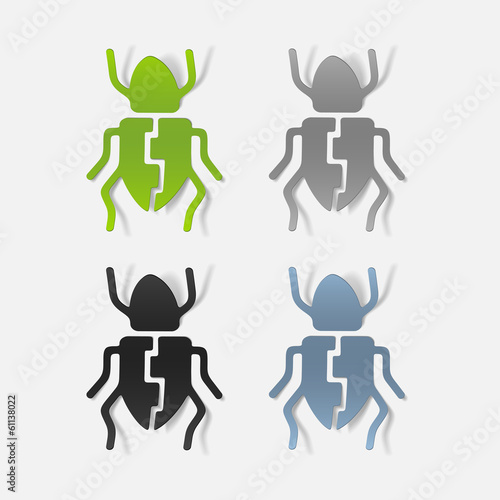 realistic design element: beetle