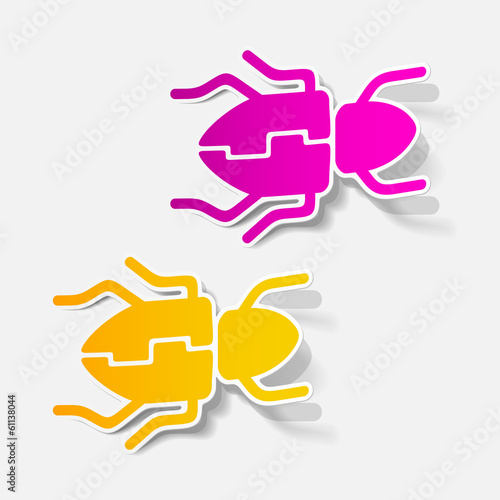 realistic design element: beetle