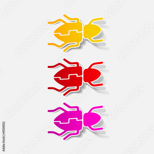 realistic design element: beetle