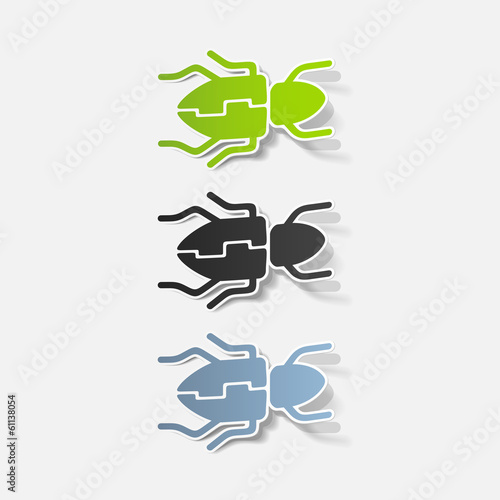 realistic design element: beetle