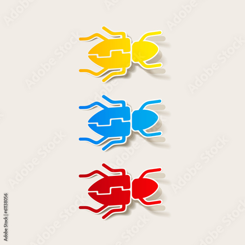 realistic design element: beetle