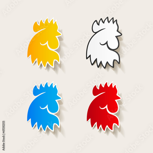 realistic design element: cock