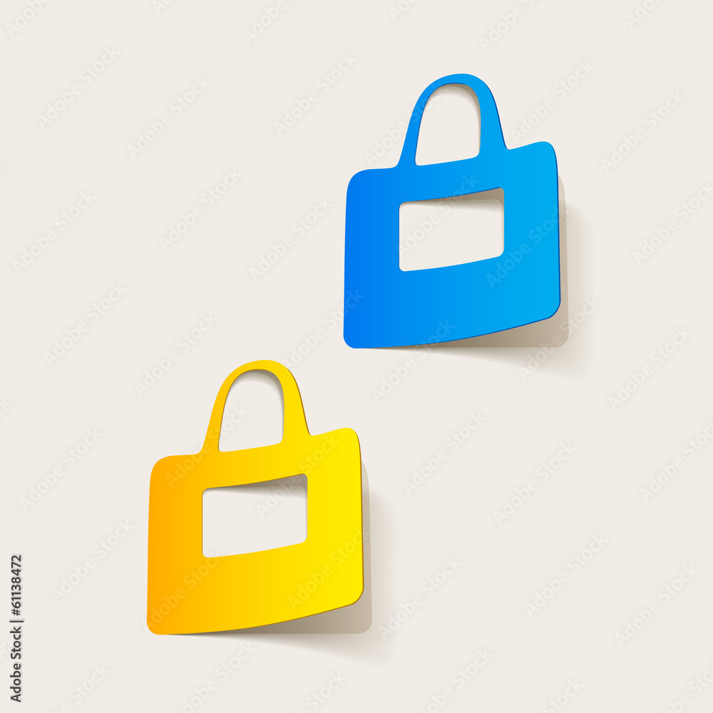 realistic design element: bag