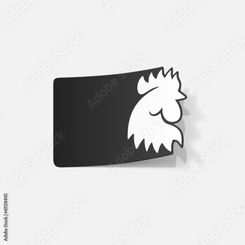 realistic design element: cock