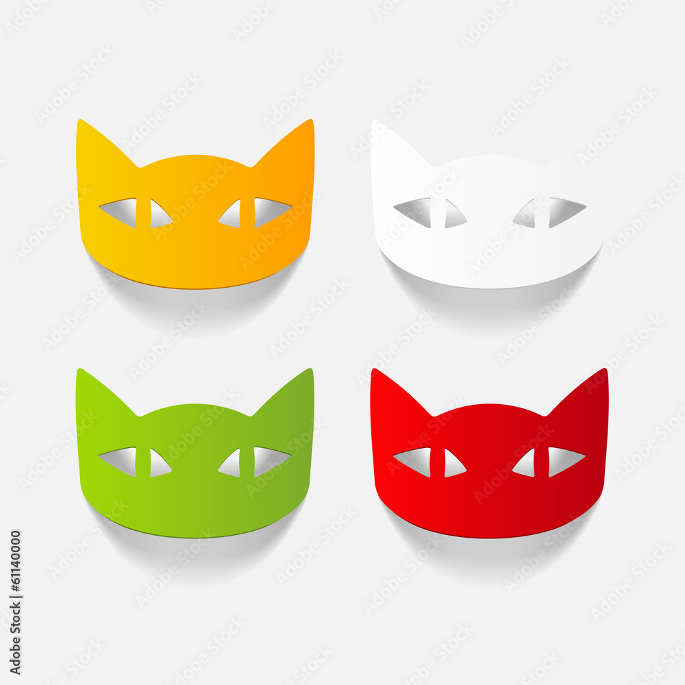 realistic design element: cat realistic design element: cat