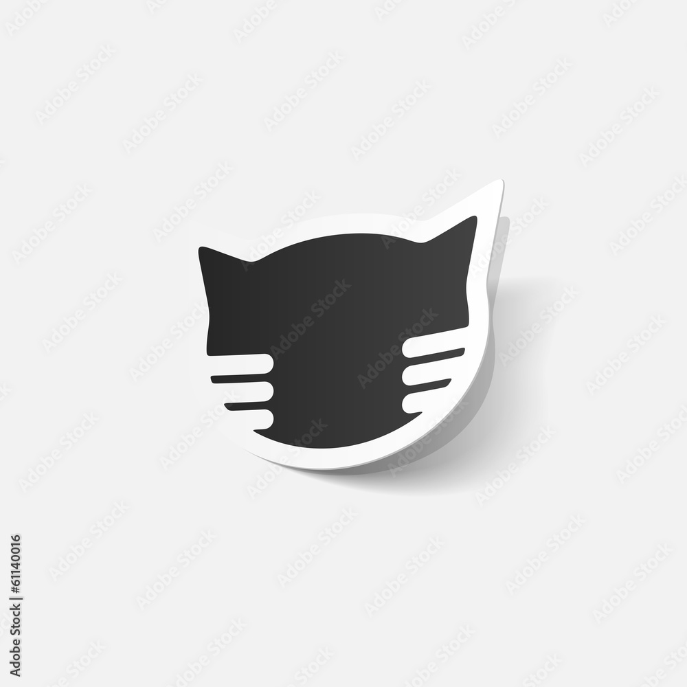 realistic design element: cat realistic design element: cat