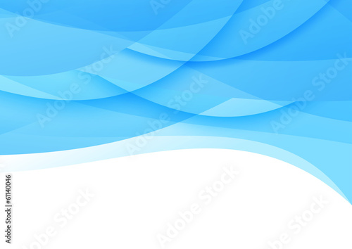 Transparent smooth blue waves background