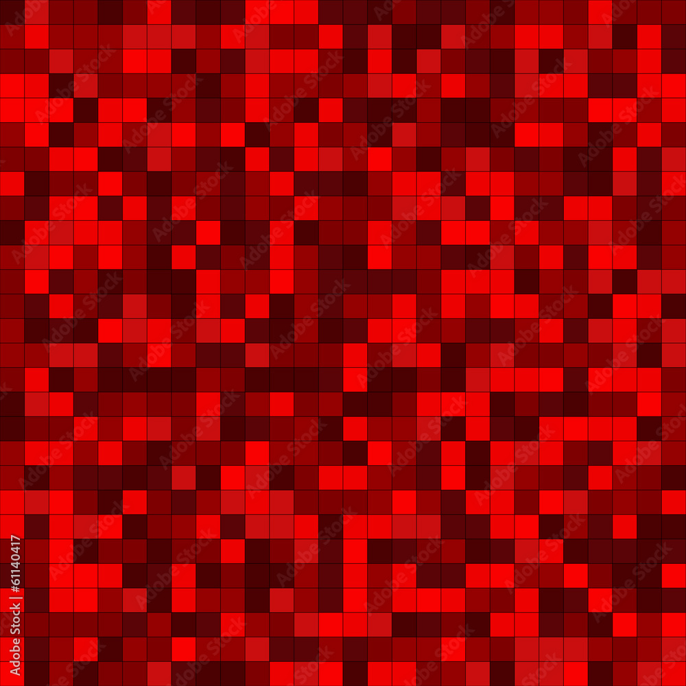 Mosaic background consisting of squares in shades of red Mosaic background consisting of squares in shades of red
