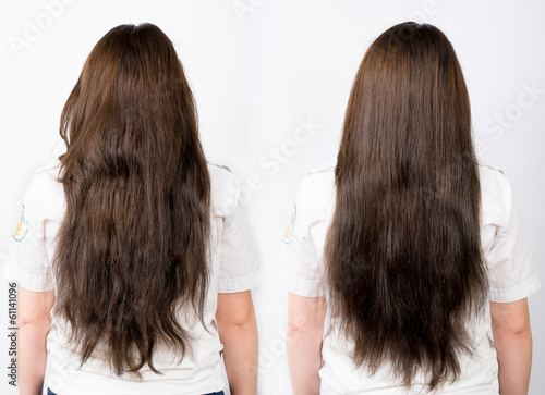Hair. Before and After.