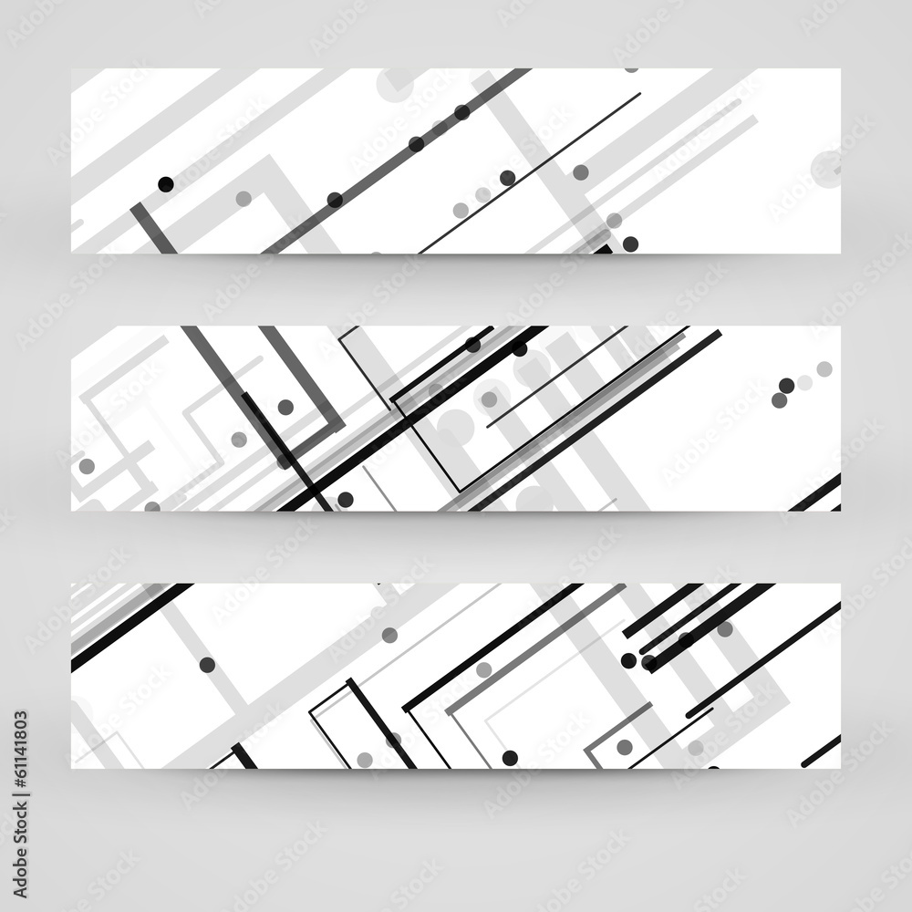 Vector banner set for your design, circuit board Illustration. Vector banner set for your design, circuit board Illustration.