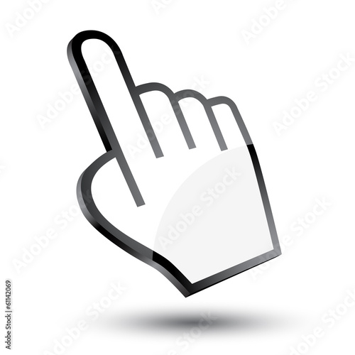 cursor hand 3d icon