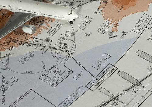 фотографія Aeronautical instrumental procedure chart