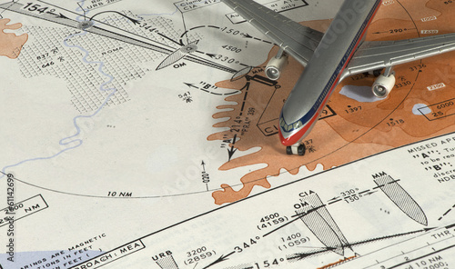 Aeronautical instrumental procedure chart