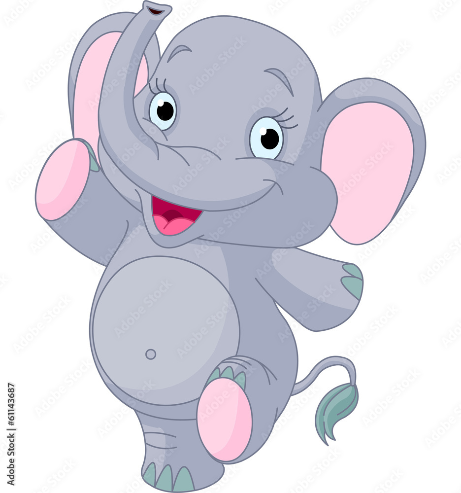 Baby elephant dancing Baby elephant dancing