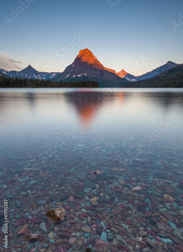 Morning at two medicine lake, glacier national park, MT